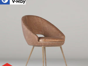 Krzesła do jadalni Hewitt Model 3D