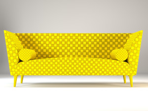 Cappellini modern sofa 3D 모델
