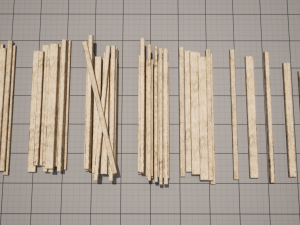 Wooden Planks set Low-poly 3D मॉडल