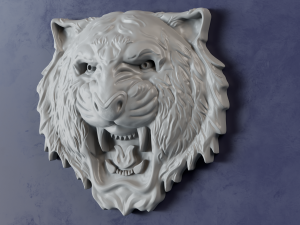 STL models for 3D printing and CNC Tiger 3D print model 3D 프린트 모델