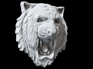 STL models for 3D printing and CNC Tiger 3D print model 3D 프린트 모델