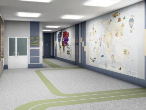 स्कूल का आंतरिक भाग 3D मॉडल