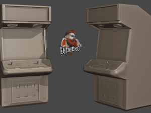 Retro Arcade Machine 3D Model