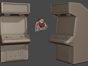 Retro Arcade Machine 3D Model