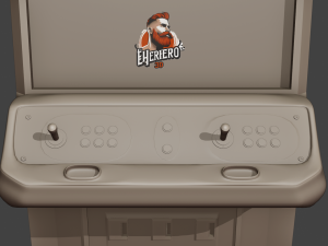 Retro Arcade Machine 3D Model