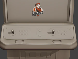 Retro Arcade Machine 3D Model