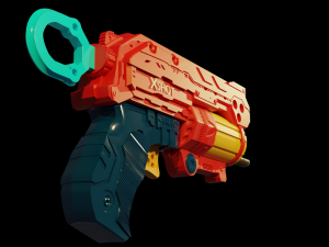 REVOLVER NERF Model 3D