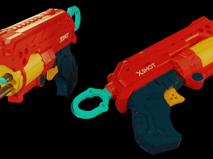 REVOLVER NERF Model 3D
