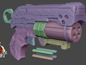 REVOLVER NERF Model 3D