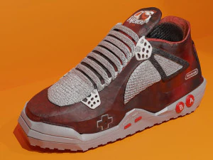 RETRO NIKE NINTENDO 3D Model