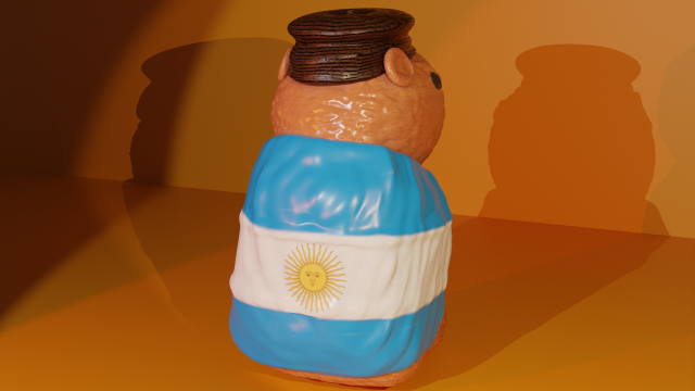 CARPINCHO MATE ARGENTO 3D Print Model .c4d .max .obj .3ds .fbx .stl .blend 