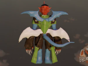 DIGIMON - PAILDRAMON LEDRAMON 3D Model