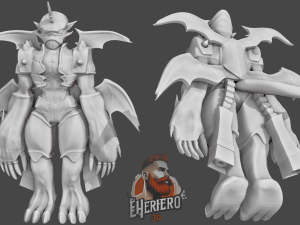 DIGIMON - PAILDRAMON LEDRAMON 3D 모델