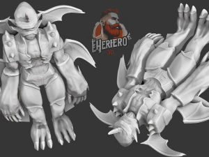 DIGIMON - PAILDRAMON LEDRAMON 3D Model