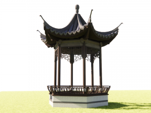 Chinese style pavilion 04 3D मॉडल
