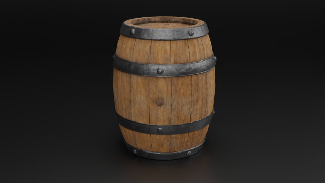 Barrel Modello 3D .c4d .max .obj .3ds .fbx .stl .blend 