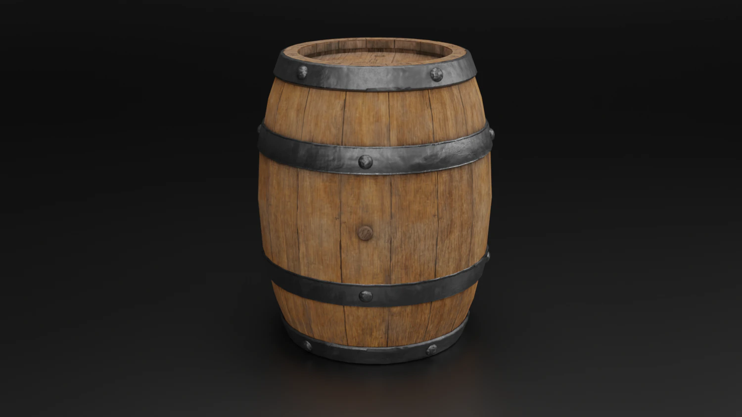 Barrel 3D Model .c4d .max .obj .3ds .fbx .stl .blend