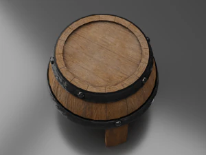 Barrel table 3D Model