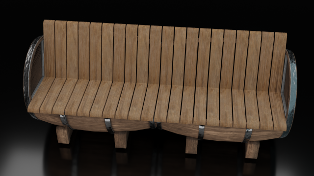 Barrel Chair 3Dモデル .c4d .max .obj .3ds .fbx .stl .blend 