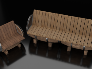 Barrel Chair 3Dモデル