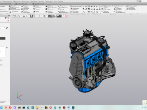 Engine car vaz 2108 3Dモデル