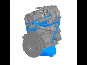 Engine car vaz 2108 3D Модель