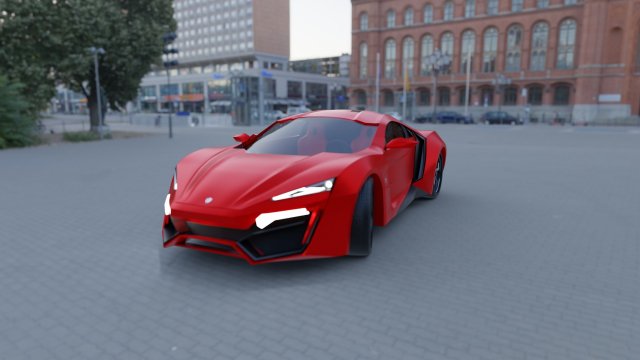 Lykanhypersport 3D Модель .c4d .max .obj .3ds .fbx .stl .blend 
