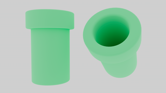 Mario pipe 3D Модель .c4d .max .obj .3ds .fbx .stl .blend 