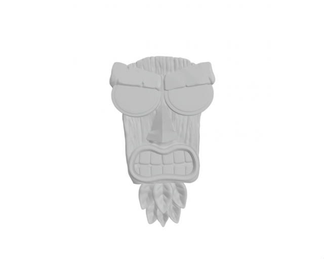 AKU AKU Mask Crash Bandicot Modelo de impresión 3D .c4d .max .obj .3ds .fbx .stl .blend 