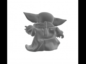 Grogu Baby Yoda the force 3D-printmodel
