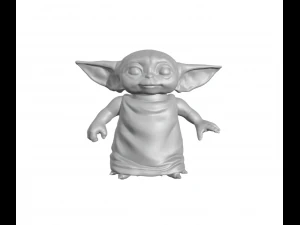 Grogu Baby Yoda sederhana Model Cetak 3D