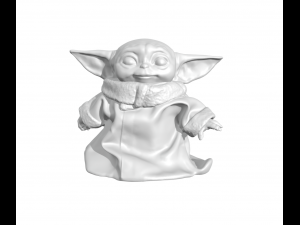 Grogu Baby Yoda 3Dプリントモデル