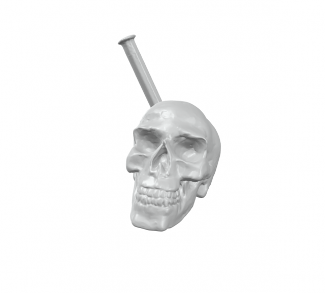 Skull Broken 3D-Druckmodell .c4d .max .obj .3ds .fbx .stl .blend 