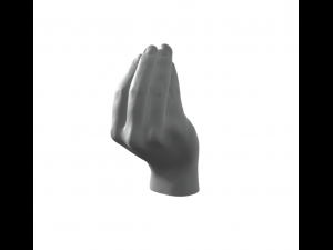 Italian Hand Who Model Cetak 3D