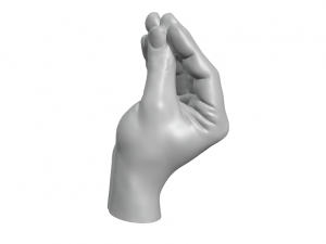 Italian Hand Who Model Cetak 3D