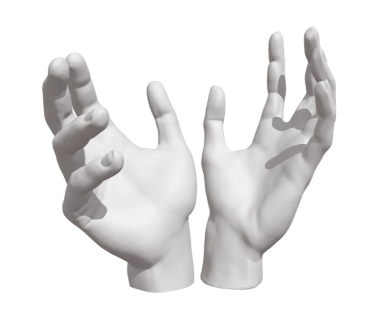 Lovers hands 3D Print Model .c4d .max .obj .3ds .fbx .stl .blend 