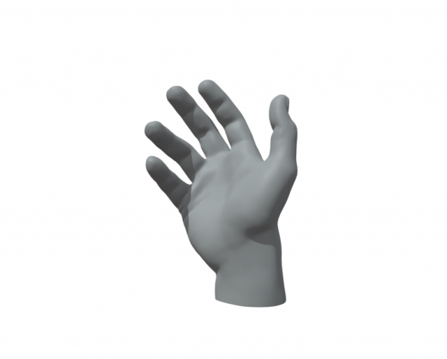 Hand Male 3D Принт Модель .c4d .max .obj .3ds .fbx .stl .blend 