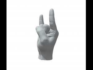 Italian hand horn mano gesto corna 3D प्रिंट मॉडल