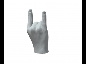 Italian hand horn mano gesto corna 3D प्रिंट मॉडल