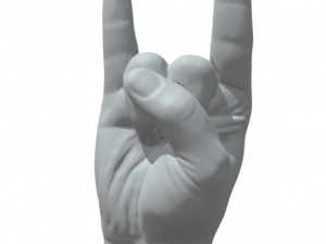 Italian hand horn mano gesto corna 3D प्रिंट मॉडल