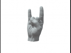 Italian hand horn mano gesto corna 3D Print Model