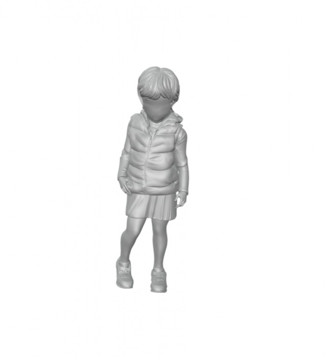 A little girl whose childhood was stolen from the war 3D-Druckmodell .c4d .max .obj .3ds .fbx .stl .blend 