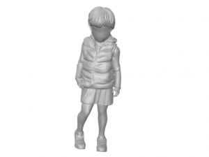 A little girl whose childhood was stolen from the war 3D-Druckmodell