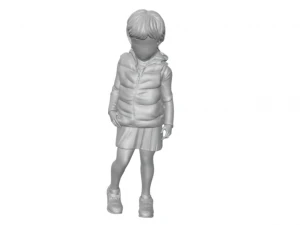 Mała dziewczynka, kt&oacute;rej dzieciństwo zostało skradzione przez wojnę Model do druku 3D