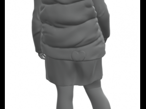A little girl whose childhood was stolen from the war 3D-Druckmodell
