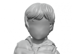 A little girl whose childhood was stolen from the war 3D-Druckmodell