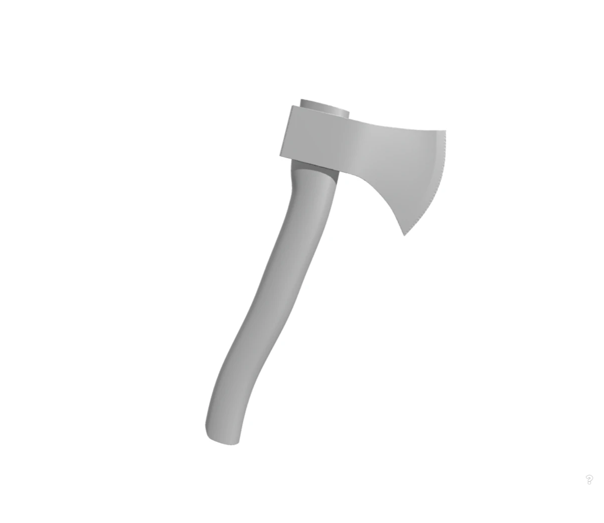 Axe hatchet chopper tomahawk cleaver adze 3D Print Model .c4d .max .obj .3ds .fbx .stl .blend