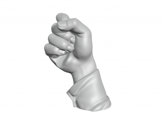 Hand olding 3D Print Model .c4d .max .obj .3ds .fbx .stl .blend 