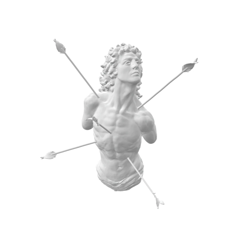 San Sebastian 3D Print Model .c4d .max .obj .3ds .fbx .stl .blend 
