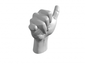 The shaka sign - hand hang loose - Yo Brother 3D Baskı Modeli